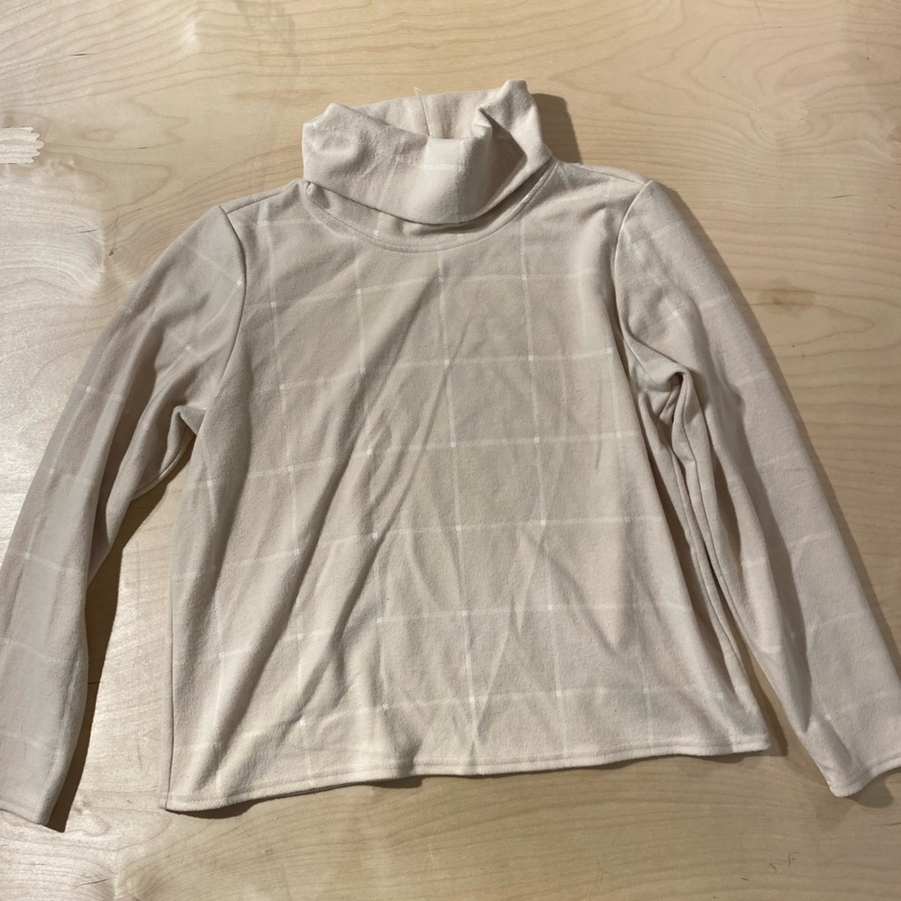 Wonderly Cream Cowl Neck Sweater Large (QT)